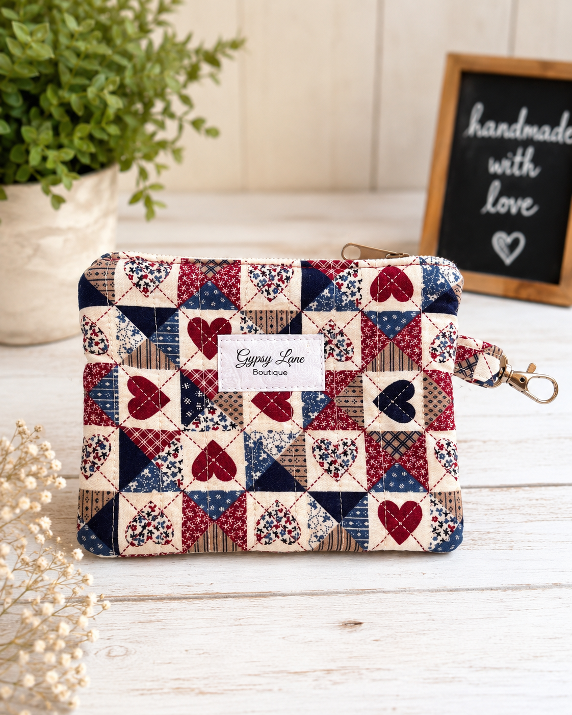 Liberty Collection PAtch Work Wristlet