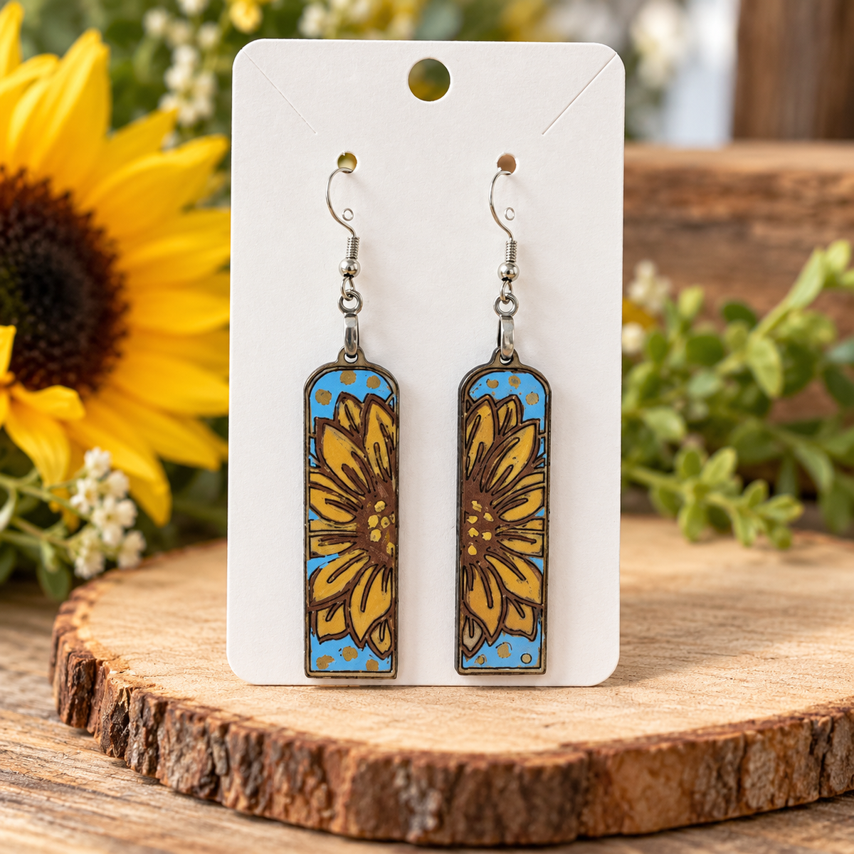 Sun Flower Earrings