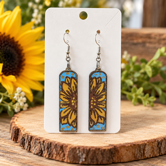Sun Flower Earrings