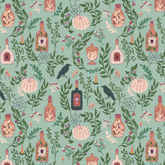 The Apothecary Main Mint, Item NumberC17550-MINT, Fabric by the Yard