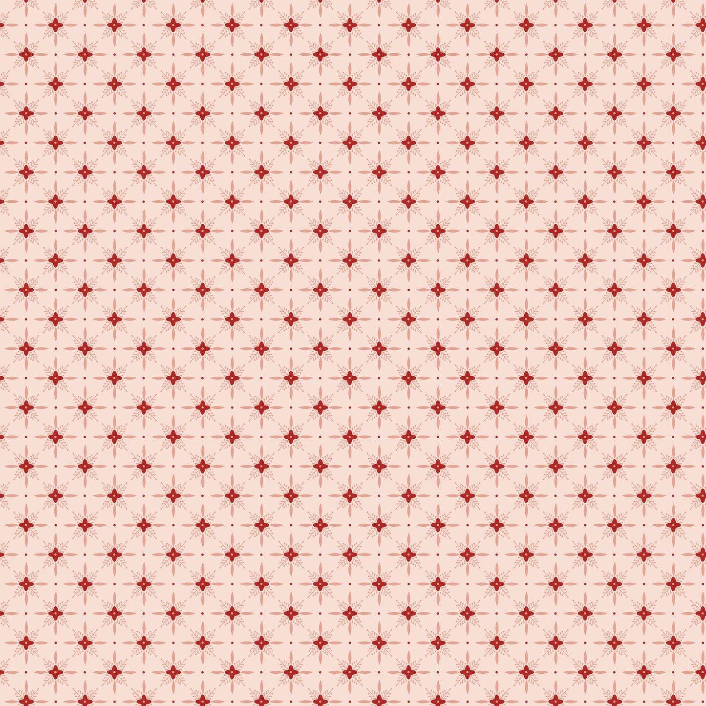 Christmas Greetings Twinkle Pink, Sold by the Yard