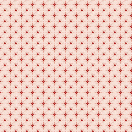 Christmas Greetings Twinkle Pink, Sold by the Yard