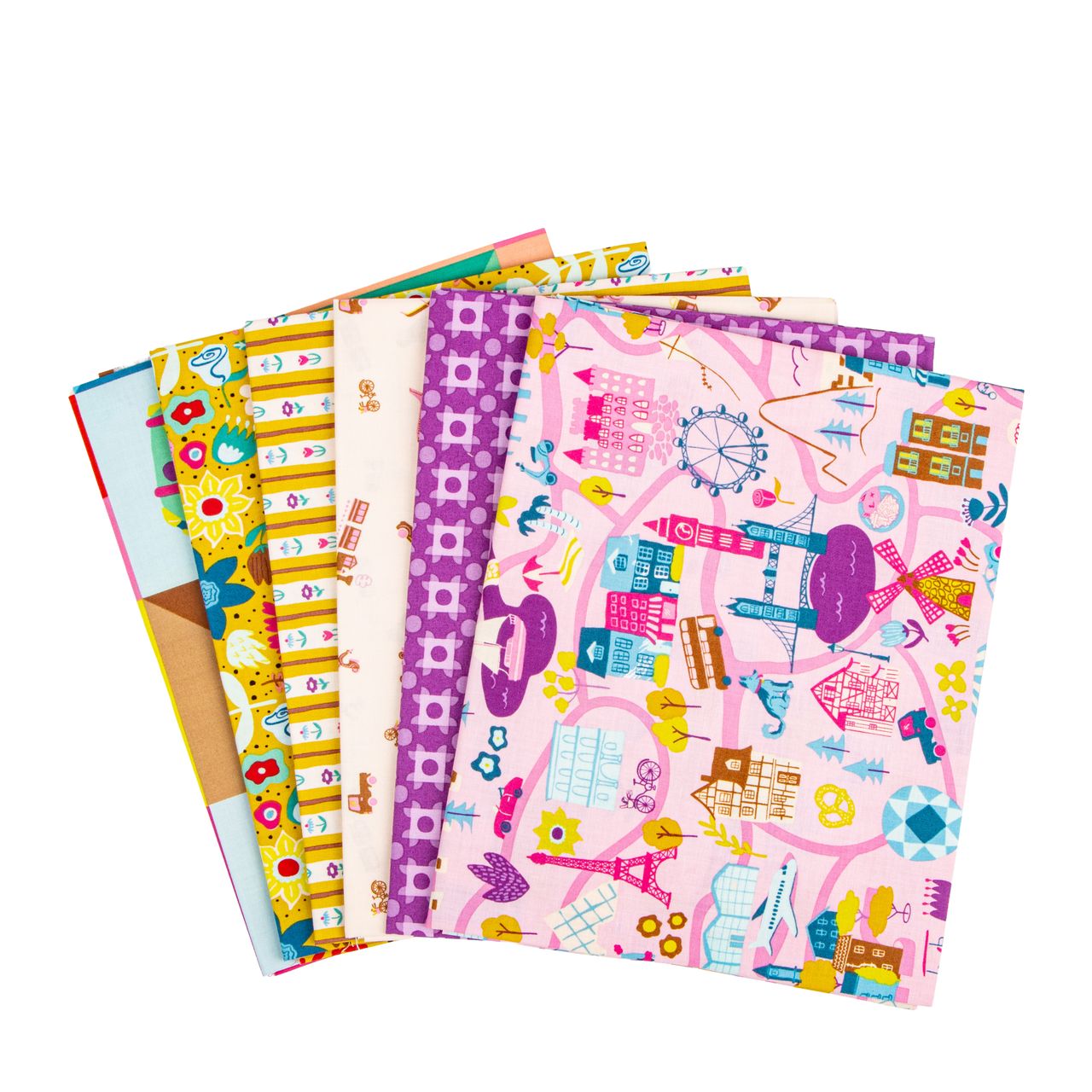 The Genesis of a Journey 1-Yard Bundle Rose, Fabric by the Bundle