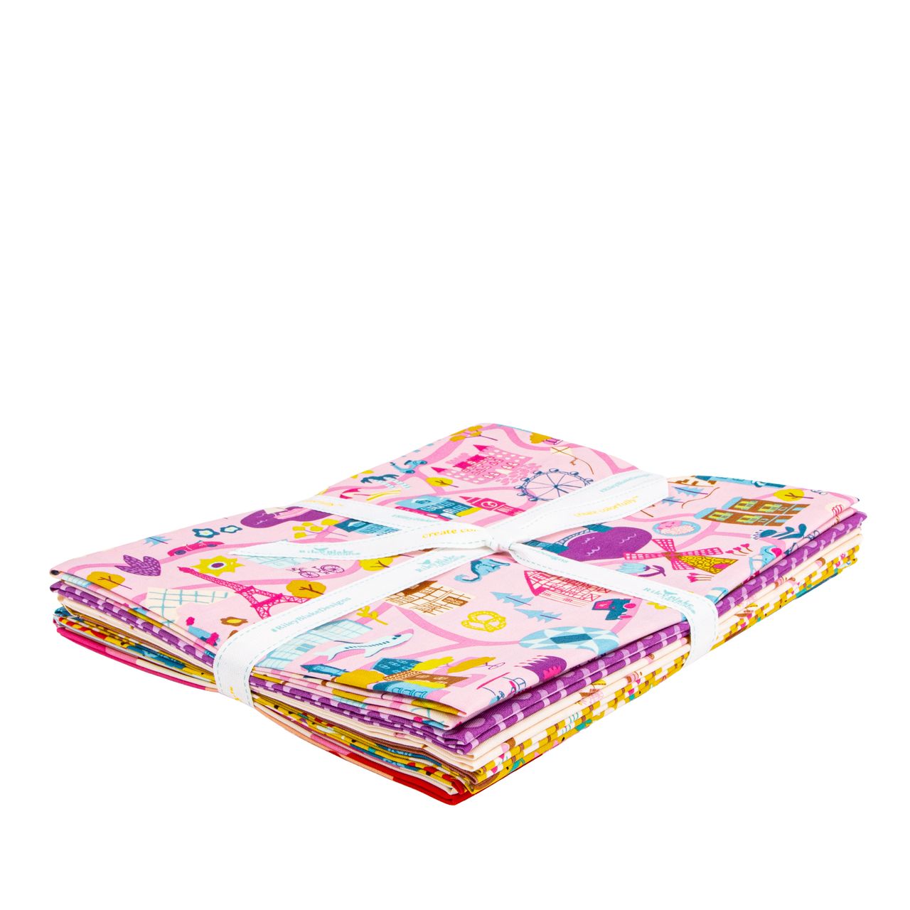 The Genesis of a Journey 1-Yard Bundle Rose, Fabric by the Bundle